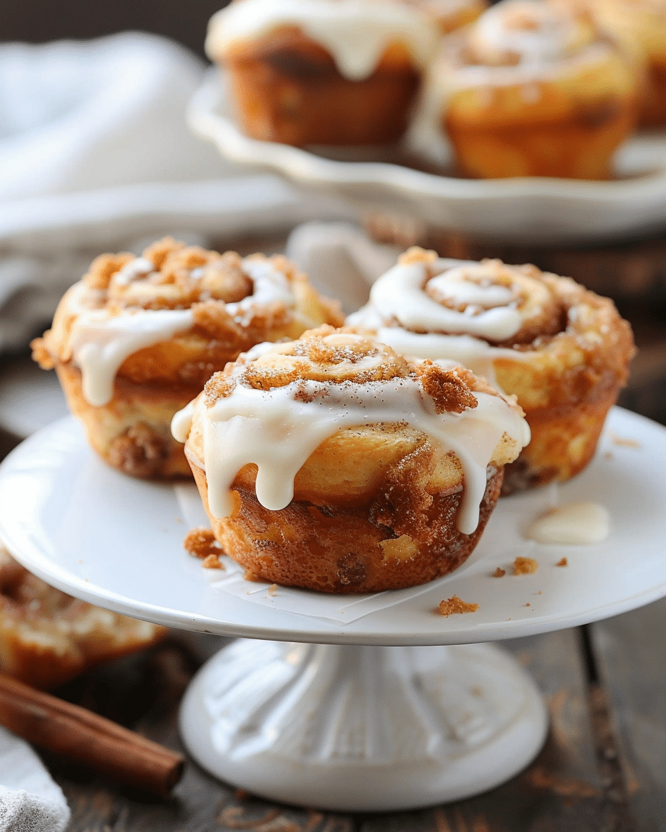 No Yeast Cinnamon Roll Muffins Recipe
