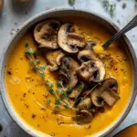 Pumpkin Soup with Mushrooms