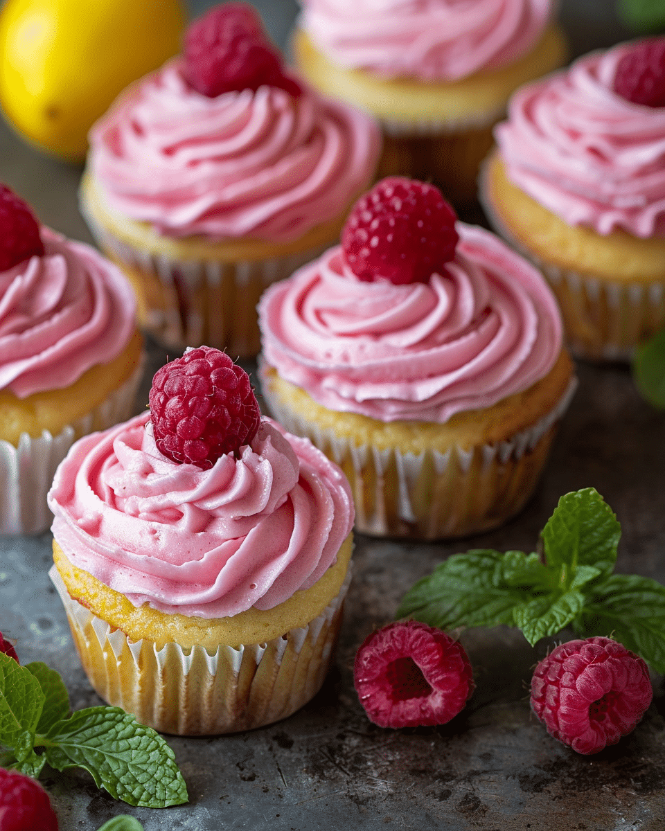 Raspberry Lemonade Cupcakes