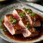 Seared Albacore Tuna with Ginger Soy Sauce
