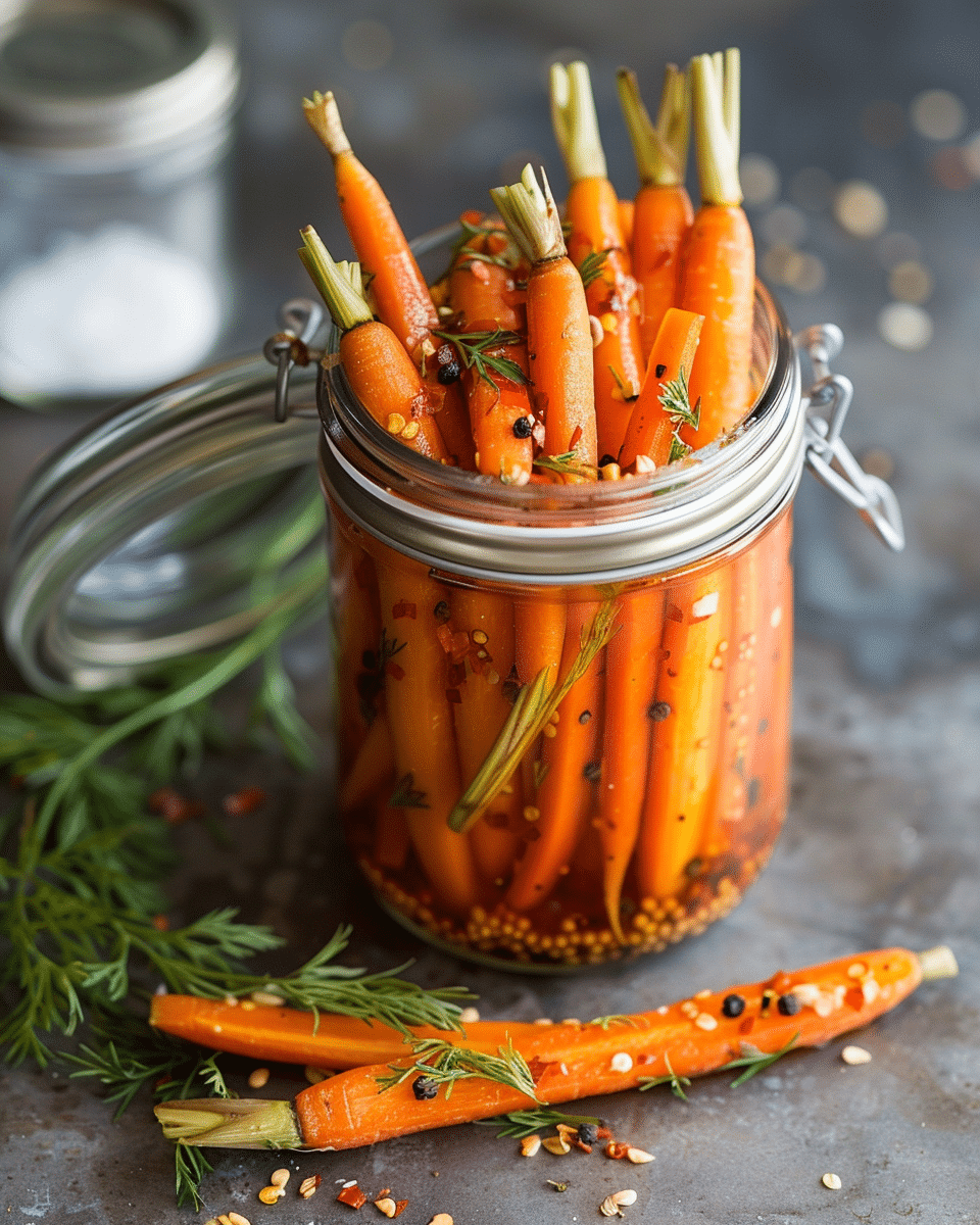 Spicy Pickled Carrots