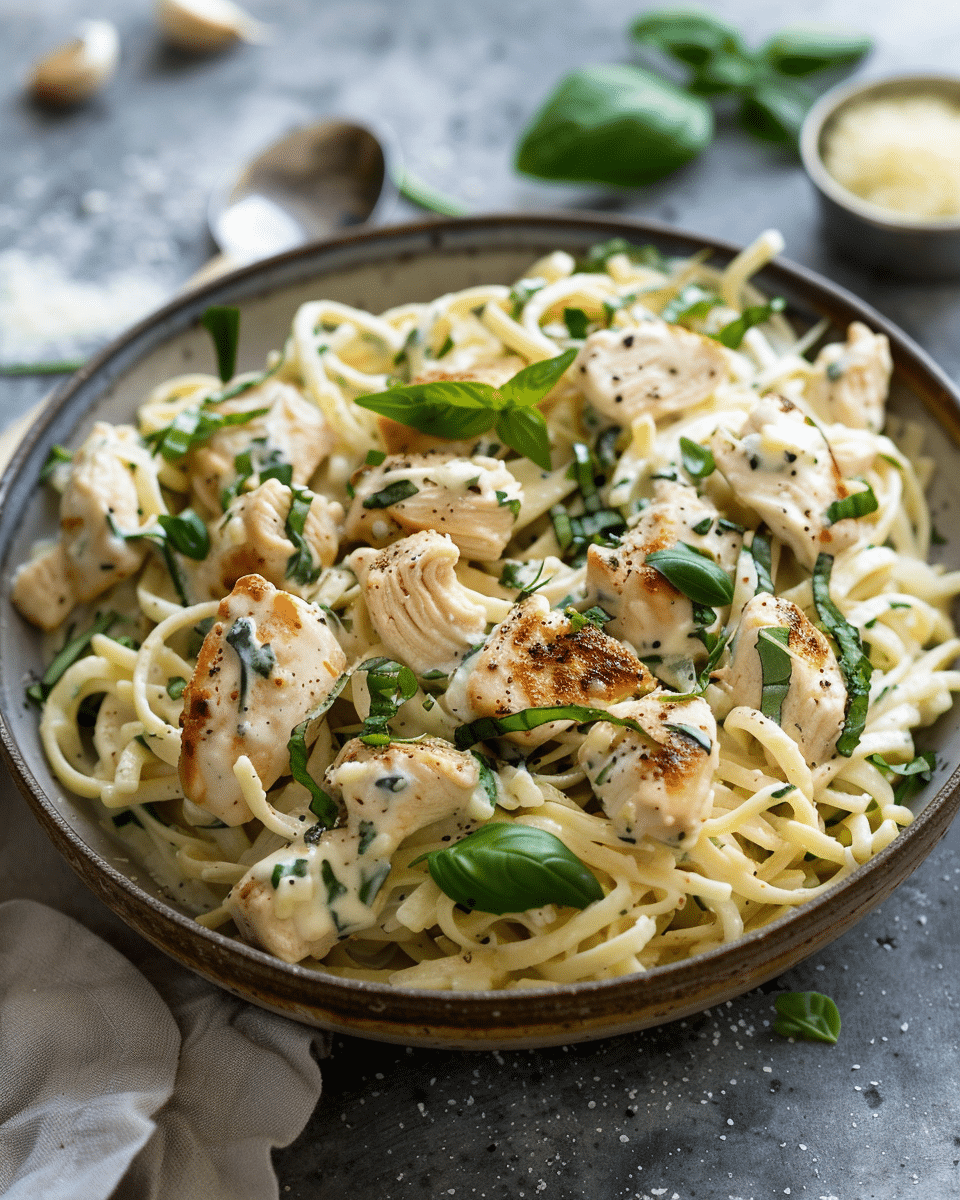 Chicken Alfredo Zoodles