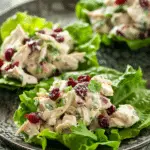 Cranberry Chicken Salad Lettuce Rollup Sandwiches
