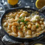 Creamy Lemon Pepper Butter Beans Skillet