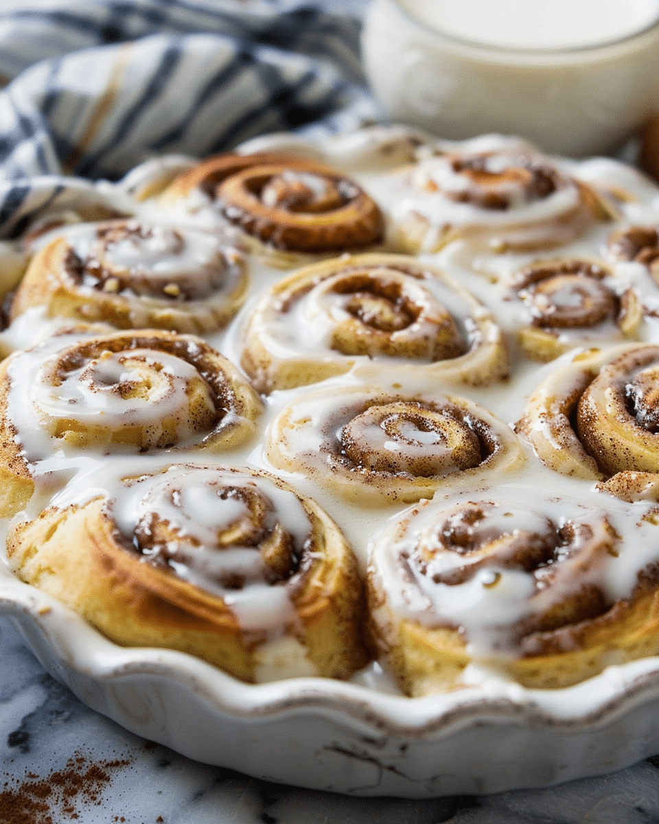 Eggnog Cinnamon Rolls