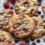 Brown Butter Raspberry Chocolate Chip Cookies