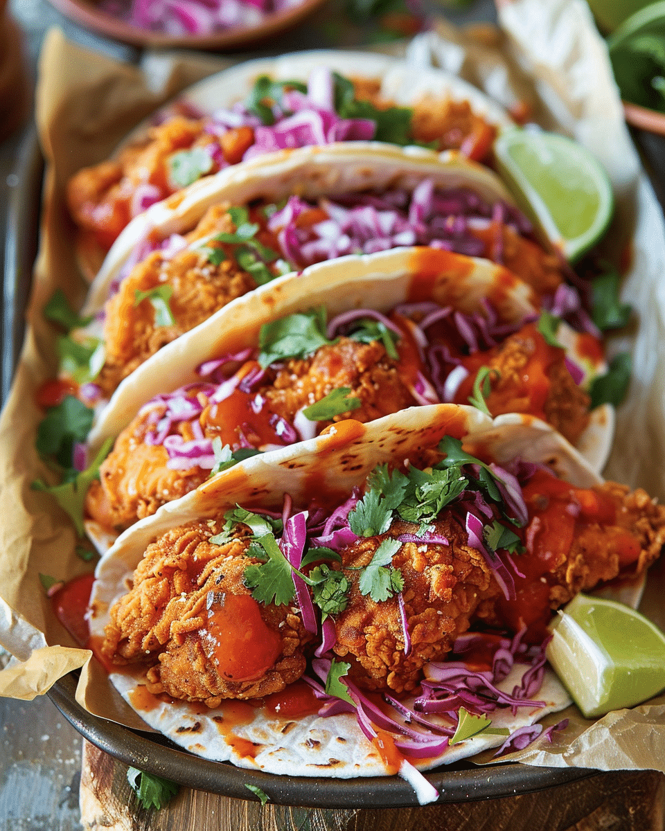 Fried Chicken Tacos