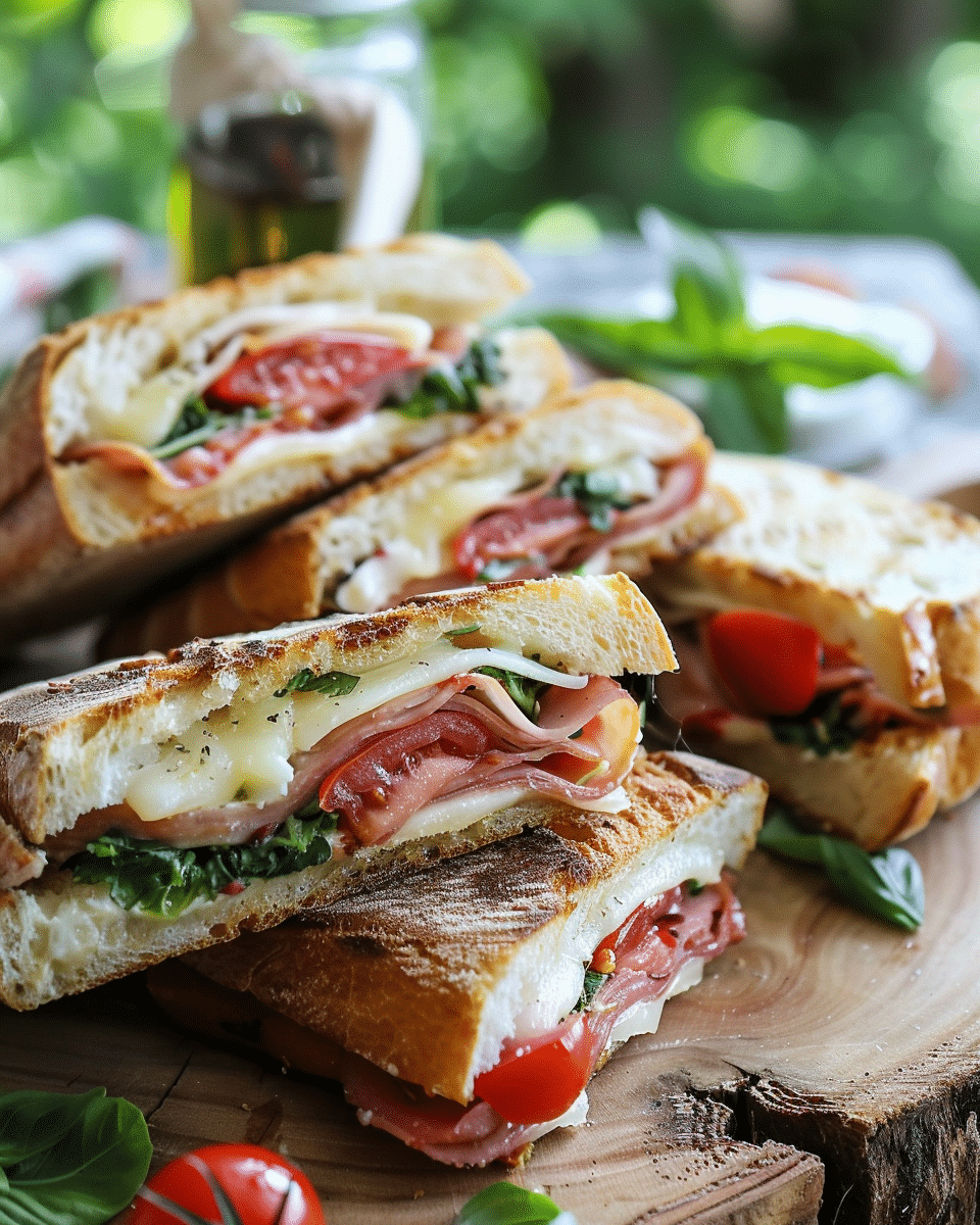 Pressed Italian Picnic Sandwiches