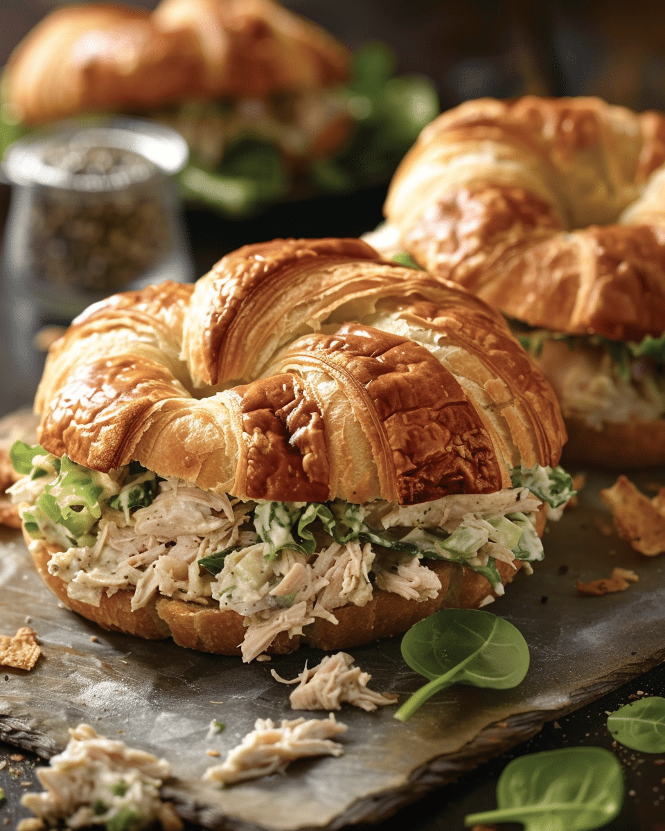 Chicken Salad Croissant Sandwiches Recipe