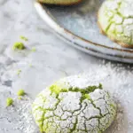 Matcha Crinkle Cookies