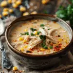 White Chicken Chili Corn Chowder