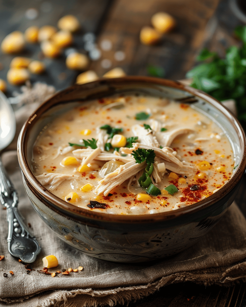 White Chicken Chili Corn Chowder