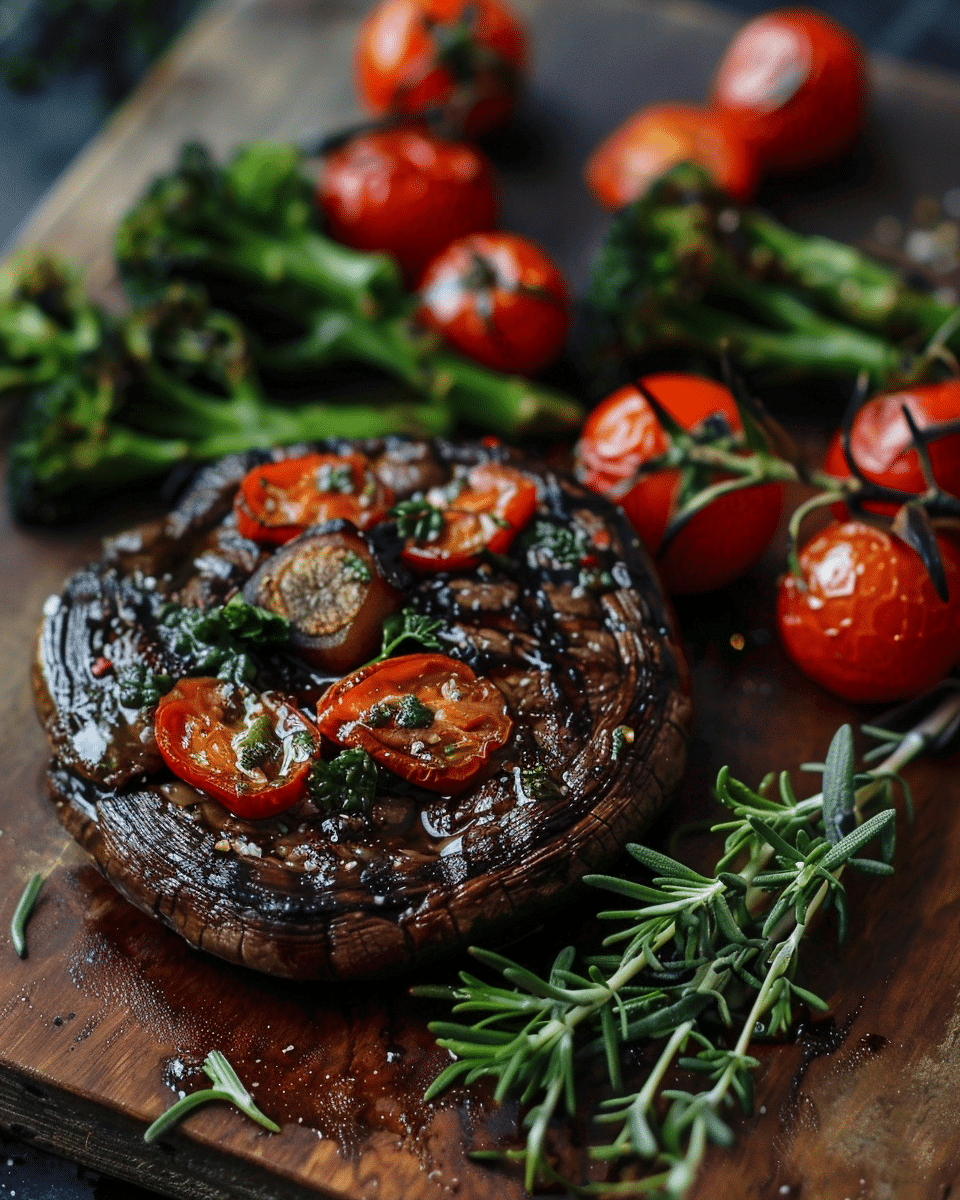 Portobello Steak with Vegetables