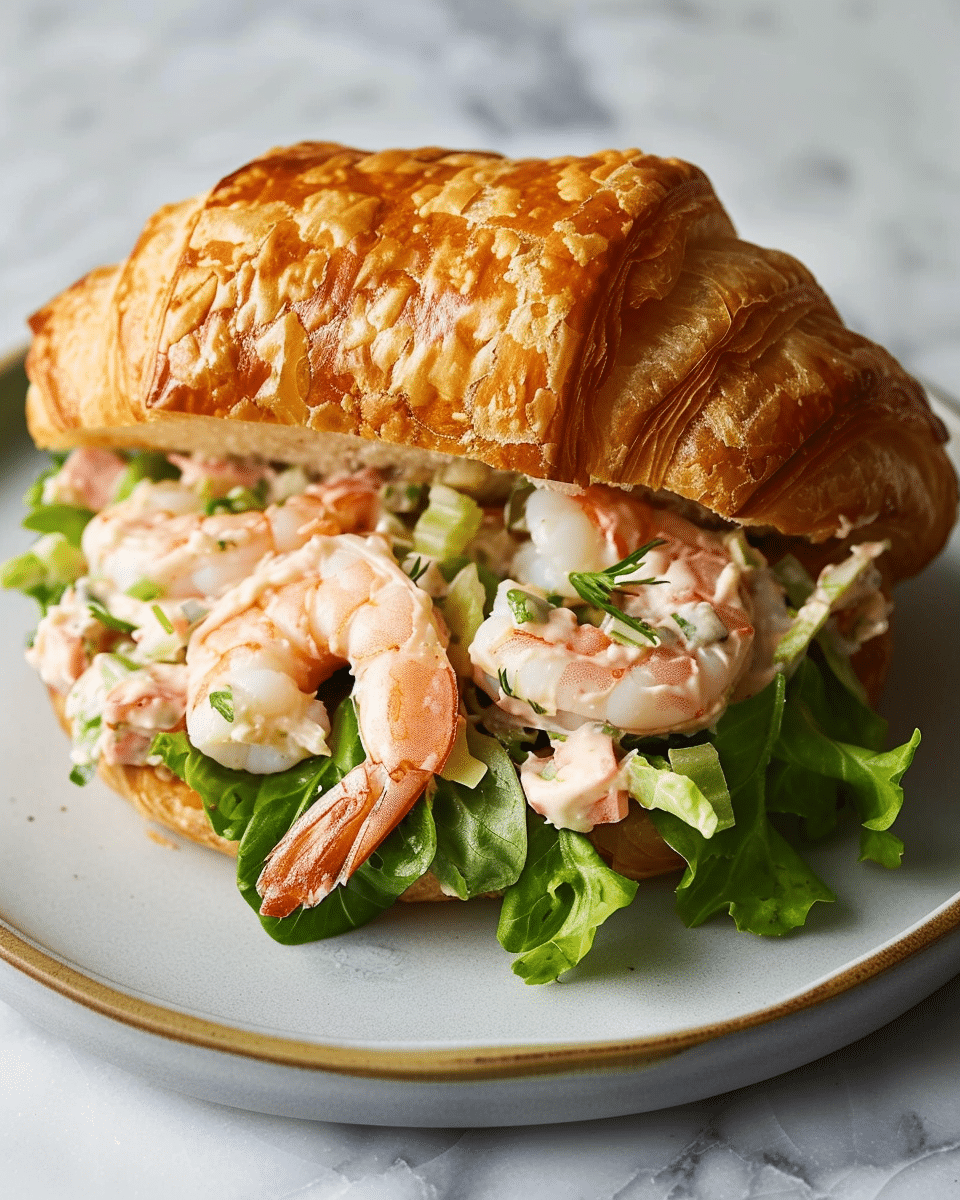 Shrimp Salad Croissant Sandwiches Recipe