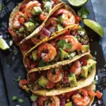 Shrimp Tacos with Avocado Salsa