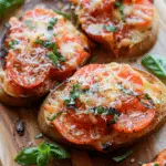 Baked Gruyère Tomato Bruschetta Recipe