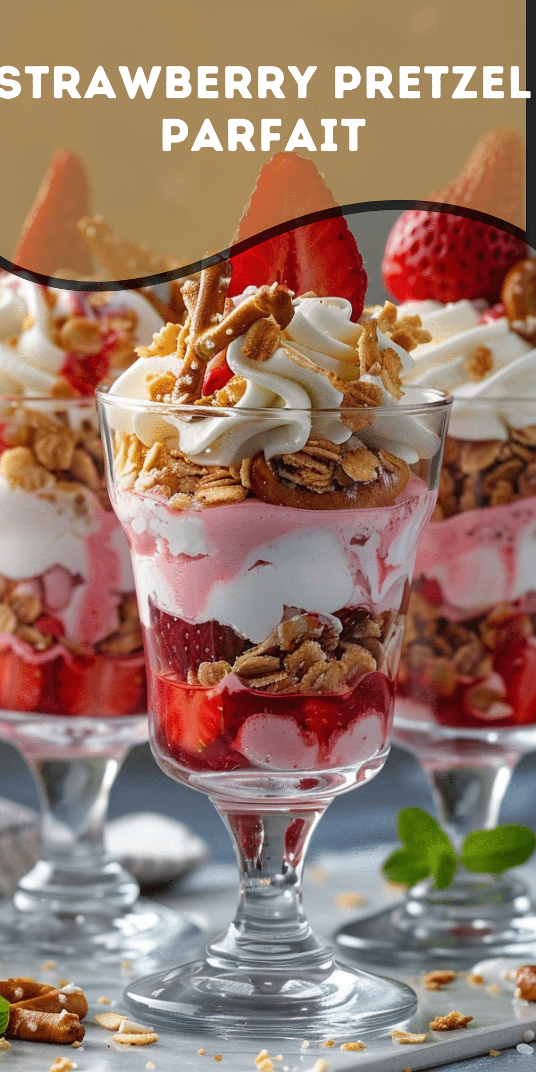 Strawberry Pretzel Parfait