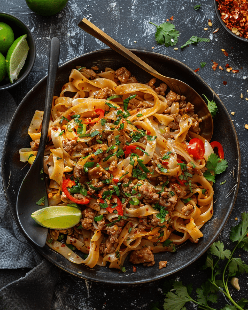 Better Than Takeout Thai Drunken Noodles