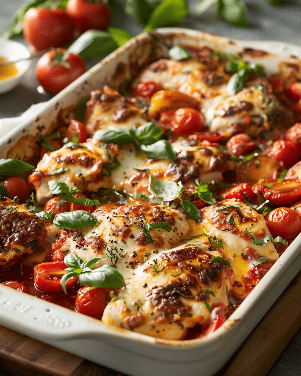 Bruschetta Chicken Bake