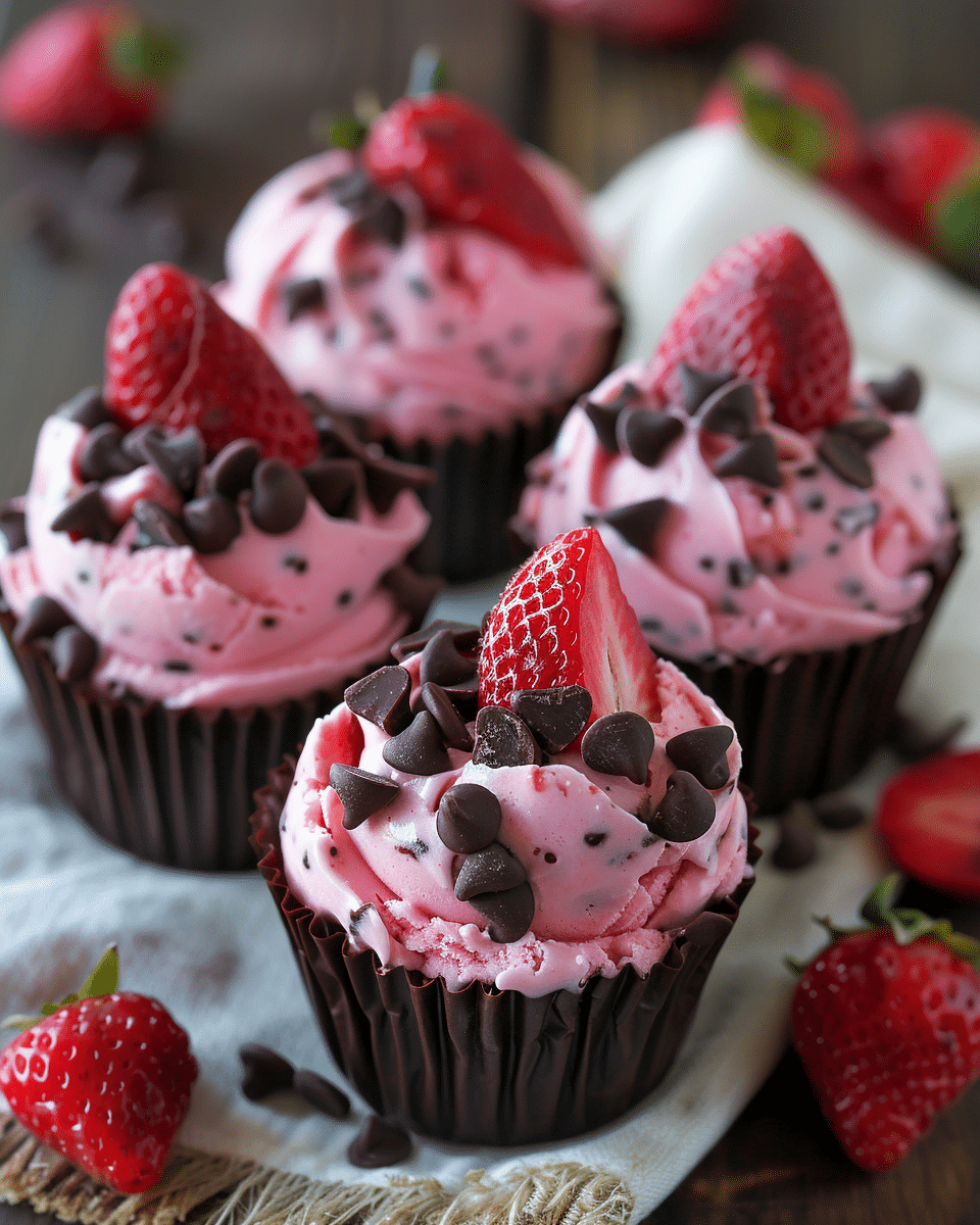 Chocolate Strawberry Frozen Yogurt Bites