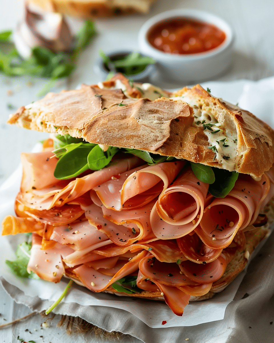 Mortadella Sandwich Recipe