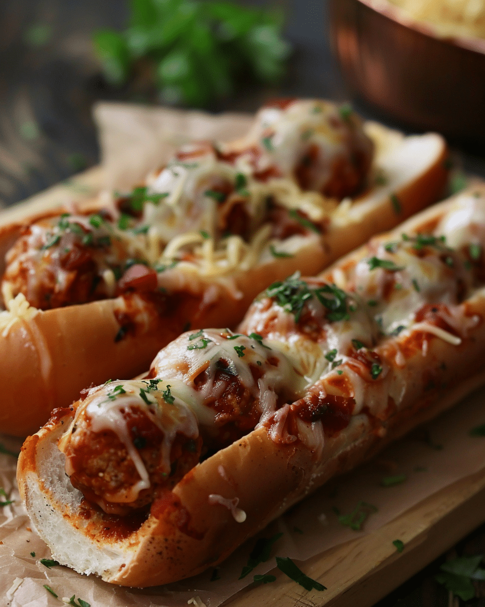 Crockpot BBQ Meatball Subs Recipe