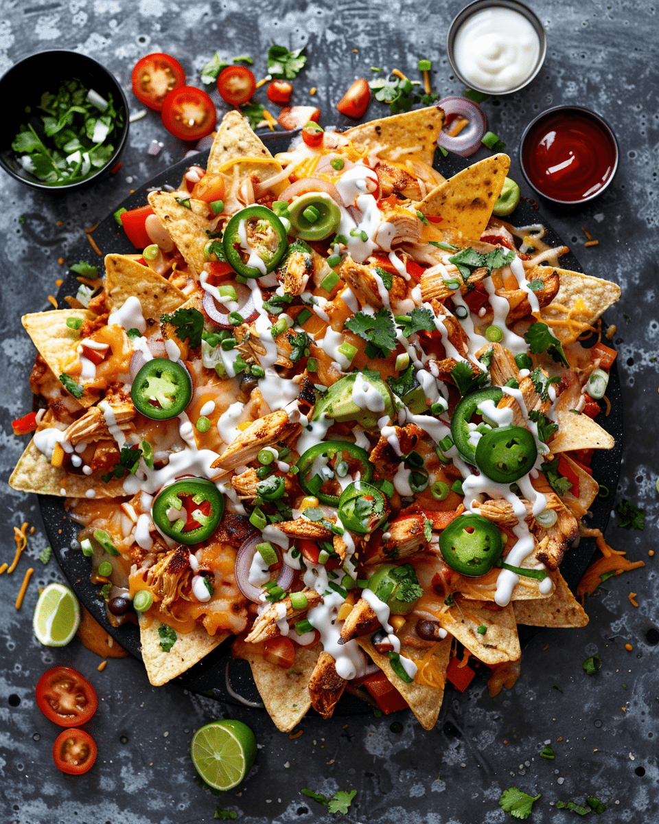 Loaded Chicken Nachos
