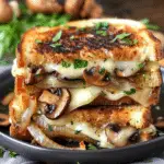 Mushroom Onion Grilled Cheese