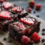 Chocolate Covered Strawberry Stout Brownies