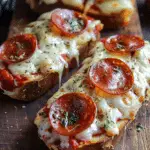 Chicken and Pepperoni Pizza Melts