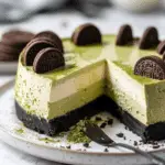 Matcha Cheesecake with Oreo Crust