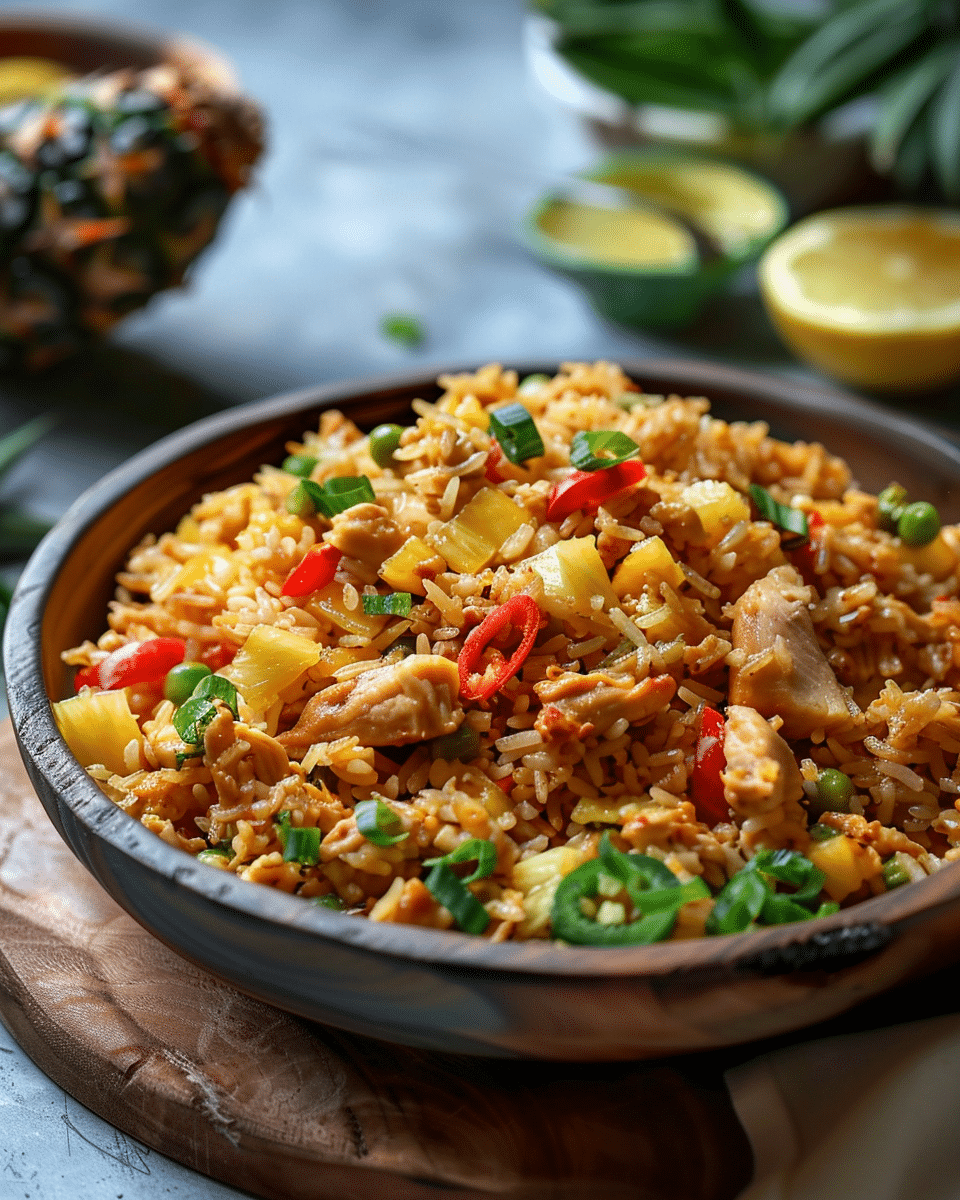 Pineapple Chicken Fried Rice