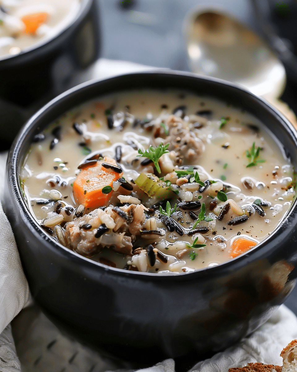 Slow Cooker Wild Rice Soup Recipe