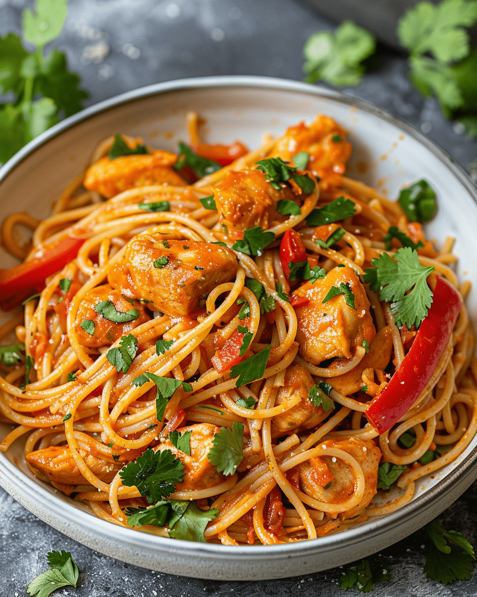 Butter Chicken Pasta Recipe