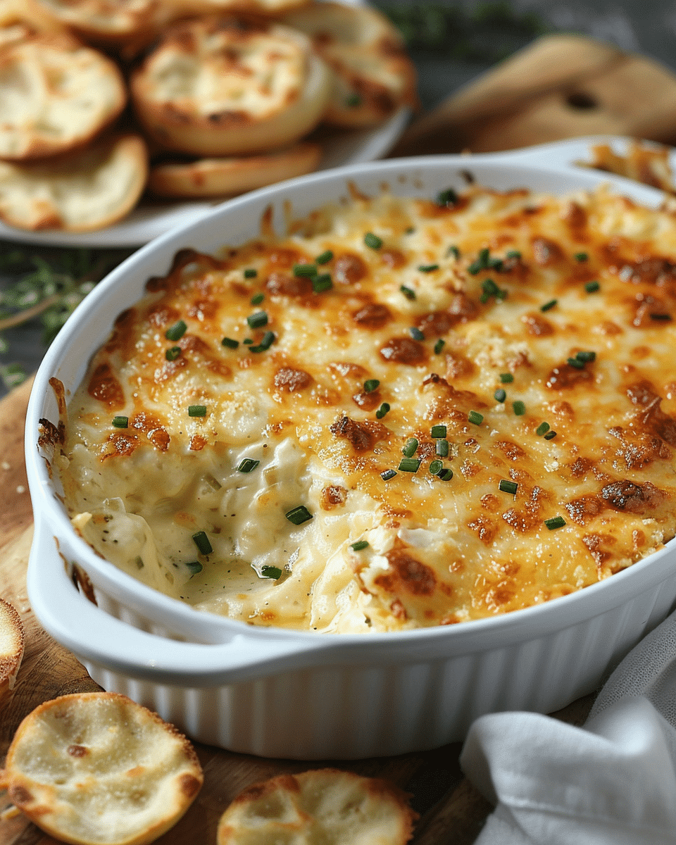 Hot Cheesy Onion Dip Recipe