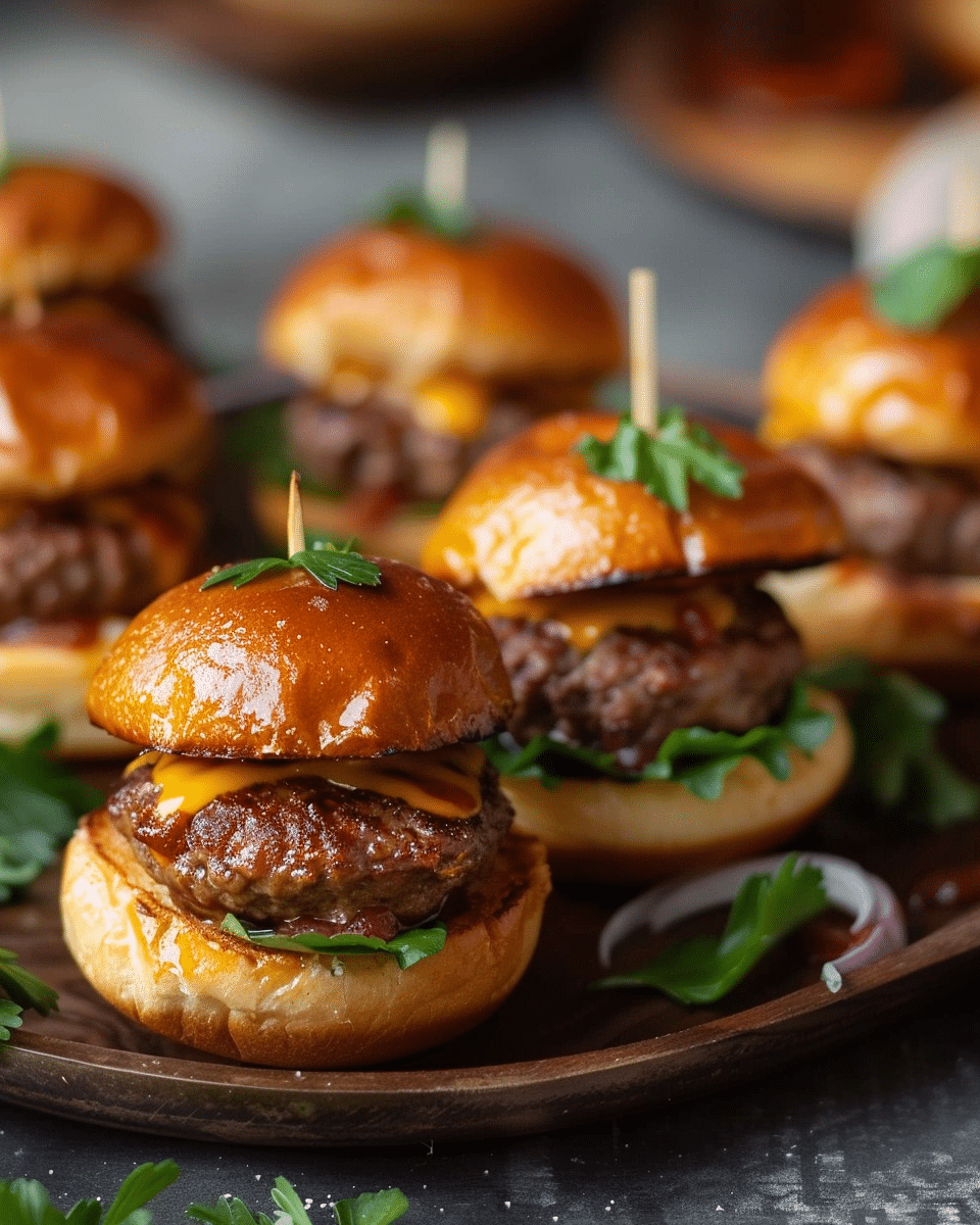 Mini Cheeseburger Slider Bites