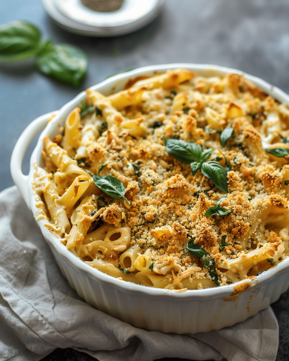 Springtime Vegan Pasta Bake Recipe