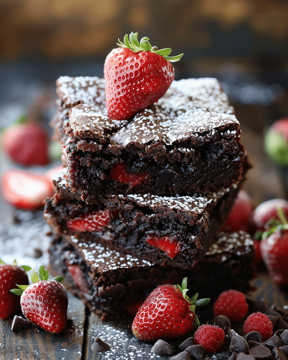 Strawberry Brownies