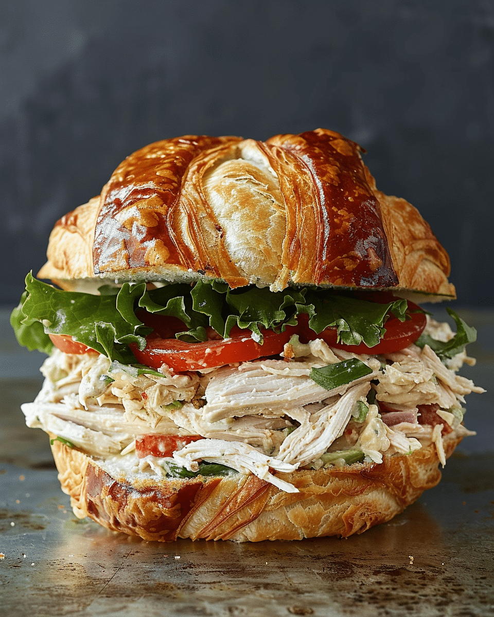 Chicken Salad Croissant Sandwich Recipe