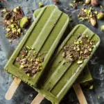Pistachio Chocolate Popsicles