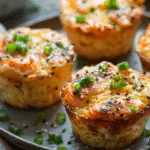 Spicy Baked Salmon Sushi Muffins