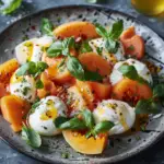 Burrata Salad with Melon & Hot Honey
