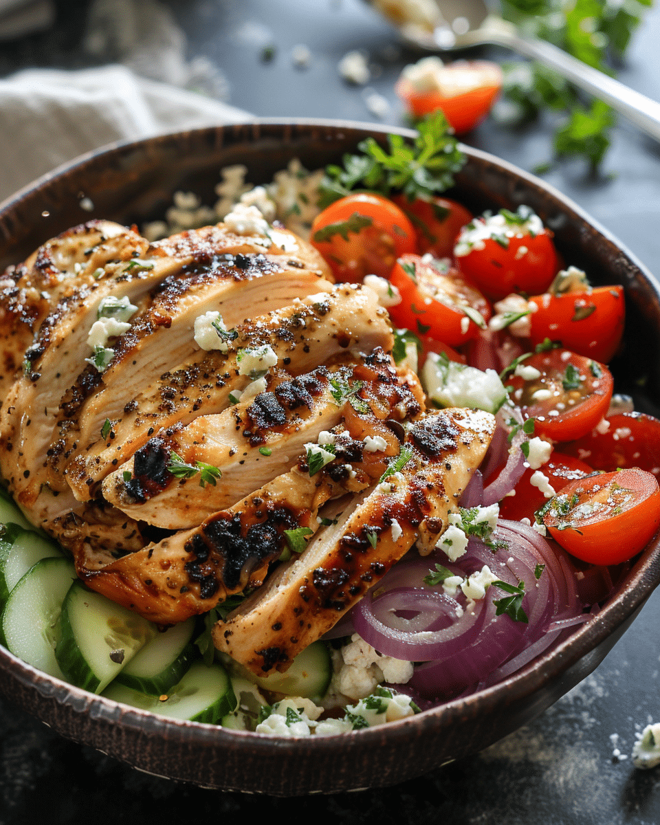 Greek Chicken Bowls Recipe