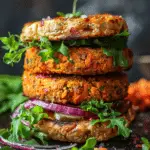 Sweet Potato and Red Lentil Burgers Recipe