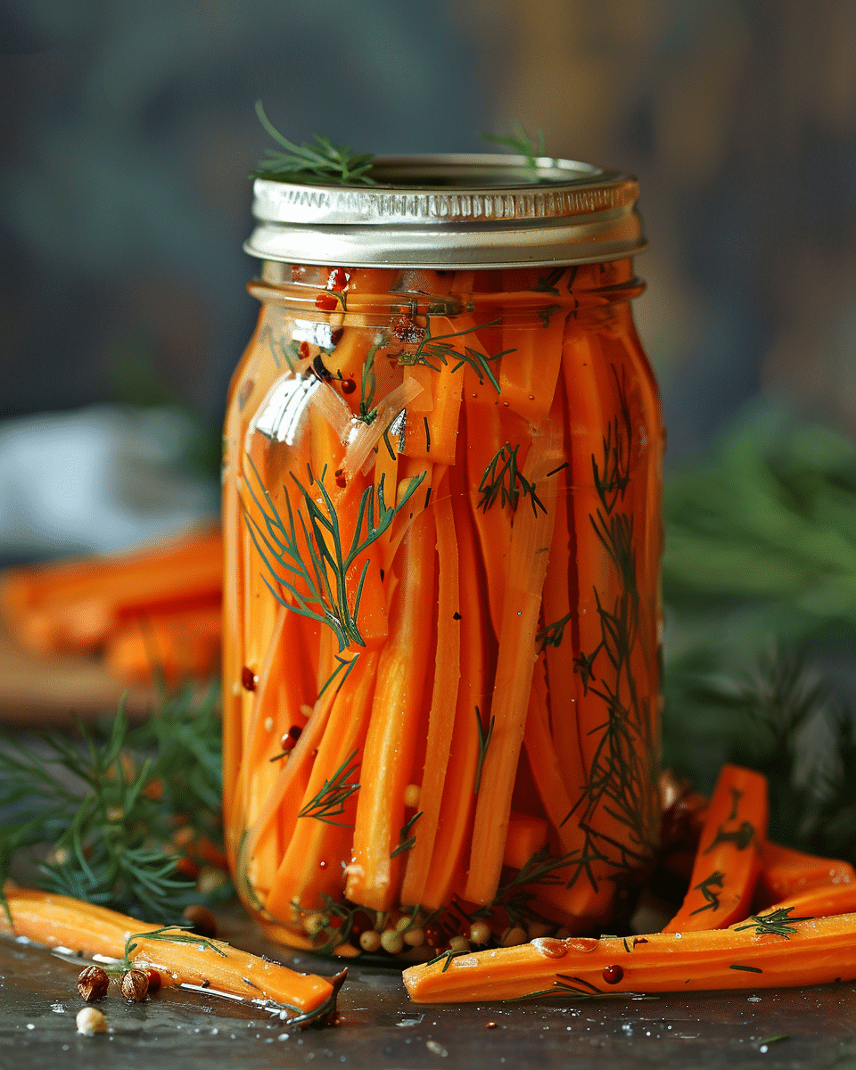 Spicy Pickled Carrots