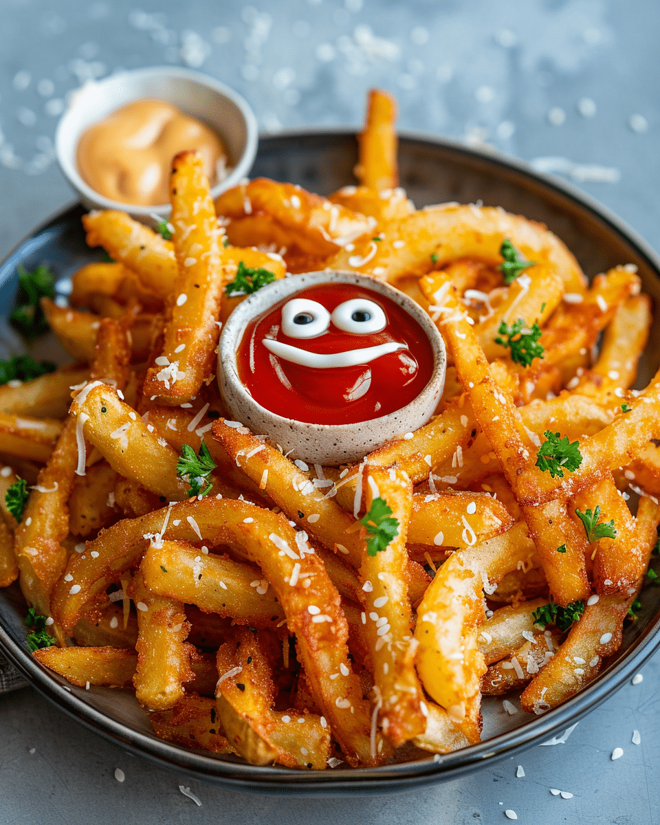 Air Fryer Smiley Fries Recipe