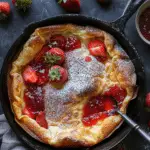 Hot Strawberry Jam Dutch Baby