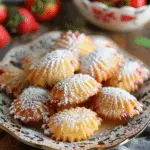 Strawberry White Chocolate Madeleines