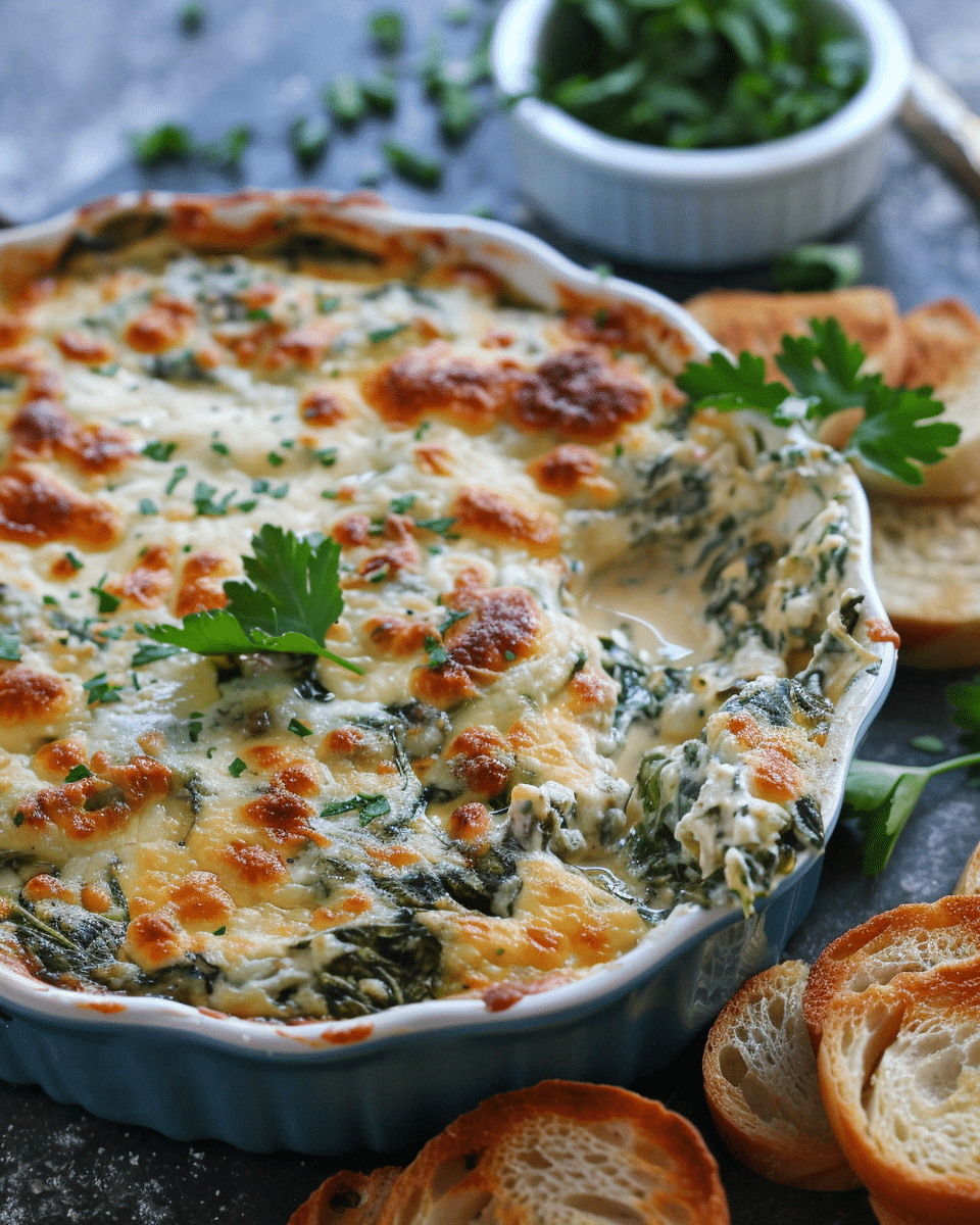 Spinach French Onion Cob Dip