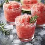 Frosted Watermelon Rosemary Frosé